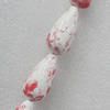 Ceramics Beads, Teardrop 15x31mm, Sold by Bag  