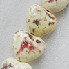 Ceramics Beads, Heart 30x27mm, Sold by Bag  