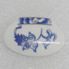 Ceramics Pendant, Flower 24x35mm, Sold by PC  