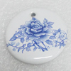 Ceramics Pendant, Flat Round 36mm, Sold by PC  