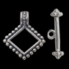 Clasps Zinc Alloy Jewelry Findings Lead-free, Loop:20x23mm Bar:23x5mm, Sold by Bag  