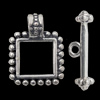 Clasps Zinc Alloy Jewelry Findings Lead-free, Loop:15x20mm Bar:23x5mm, Sold by Bag  