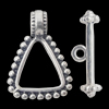 Clasps Zinc Alloy Jewelry Findings Lead-free, Loop:16x23mm Bar:23x5mm, Sold by Bag  