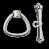 Clasps Zinc Alloy Jewelry Findings Lead-free, Loop:16x16mm Bar:24x5mm, Sold by Bag  