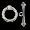 Clasps Zinc Alloy Jewelry Findings Lead-free, Loop:17x17mm Bar:26x5mm, Sold by Bag  