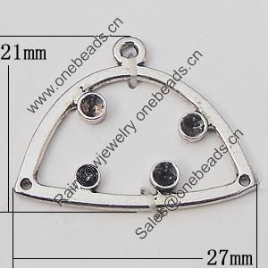 Pendant, Zinc Alloy Jewelry Findings, 27x21mm, Sold by Bag  