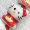 Ceramics Beads, Cat, 13x16mm Hole:2mm, Sold by Bag  