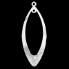 Iron Jewelry Finding Pendant Lead-free, 15x40mm, Sold by bag  