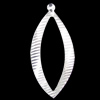 Iron Jewelry Finding Pendant Lead-free, 39x18mm, Sold by bag  