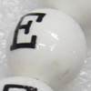 Ceramics Beads, Round, 10mm Hole:2mm, Sold by Bag  