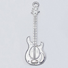 Pendant, Zinc Alloy Jewelry Findings, Quitar 19x61mm, Sold by Bag  