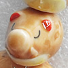 Ceramics Beads, Pig, 13x25mm Hole:2mm, Sold by Bag  