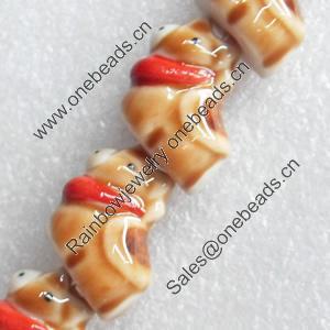 Ceramics Beads, 13x19mm Hole:2mm, Sold by Bag  