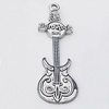Pendant, Zinc Alloy Jewelry Findings, Quitar 20x63mm, Sold by Bag  