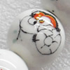 Ceramics Beads, Round, 14mm Hole:2mm, Sold by Bag  