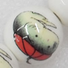 Ceramics Beads, Round, 14mm Hole:2mm, Sold by Bag  