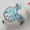 Ceramics Beads, Round, 14mm Hole:2mm, Sold by Bag  