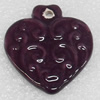 Ceramics Pendants, Heart, 35x39mm Hole:3mm, Sold by PC  