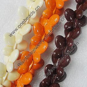 Ceramics Beads, Mix Color, Butterfly 24x31mm, Sold by Bag  