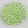 Ceramics Pendants, 50x5mm Hole:3mm, Sold by PC  