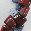 Ceramics Beads, Mix Color, Trapezia 26x31mm, Sold by Bag  