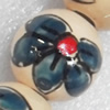 Ceramics Beads, Round, 18mm Hole:4mm, Sold by PC  