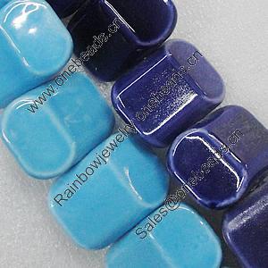 Ceramics Beads, Mix Color, 30x22mm, Sold by Bag  