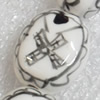 Ceramics Beads, 16x18mm Hole:2mm, Sold by PC  