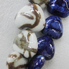 Ceramics Beads, Mix Color, Heart 30x28mm, Sold by Bag  
