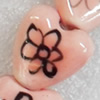 Ceramics Beads, Heart, 15mm Hole:3mm, Sold by PC  