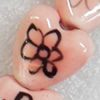 Ceramics Beads, Heart, 15mm Hole:3mm, Sold by PC  