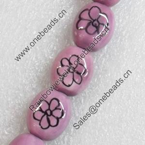 Ceramics Beads, 16x20x11mm Hole:3mm, Sold by PC  