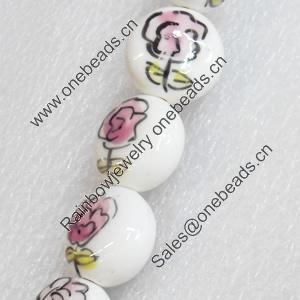 Ceramics Beads, 18x11mm Hole:2mm, Sold by PC  
