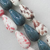 Ceramics Beads, Mix Color, Teardrop 16x30mm, Sold by Bag  