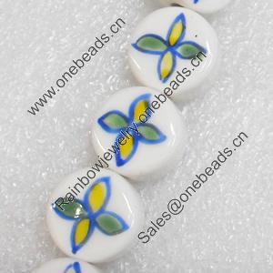 Ceramics Beads, 16x8mm Hole:3mm, Sold by PC  