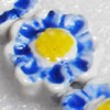 Ceramics Beads, Flower, 16x6mm Hole:2mm, Sold by PC  