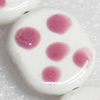 Ceramics Beads, 20x23x6mm Hole:2mm, Sold by PC  
