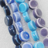 Ceramics Beads, Mix Color, Flat Round 11mm, Sold by Bag  