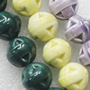 Ceramics Beads, Mix Color, 15mm, Sold by Bag  