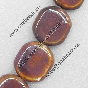 Ceramics Beads, 22x24mm Hole:2.5mm, Sold by PC  