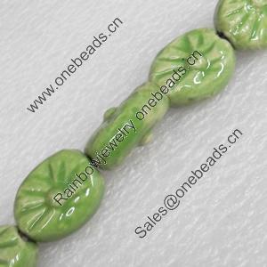 Ceramics Beads, 15x19mm Hole:3mm, Sold by PC  