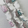 Printing Ceramics Beads, Mix Color, Animal 17x23mm, Sold by Bag  