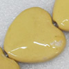 Ceramics Beads, Heart, 28mm Hole:3mm, Sold by PC  