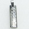 Stainless Steel Pendant, 10x35mm, Sold by PC  