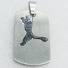 Stainless Steel Pendant, 20x38mm, Sold by PC  