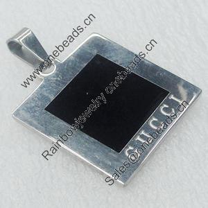 Stainless Steel Pendant, 27x32mm, Sold by PC  