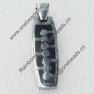 Stainless Steel Pendant, 10x33mm, Sold by PC  