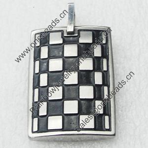 Stainless Steel Pendant, 22x32mm, Sold by PC  