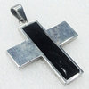 Stainless Steel Pendant, Cross, 35x41mm, Sold by PC  
