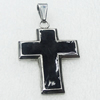 Stainless Steel Pendant, Cross, 28x40mm, Sold by PC  
